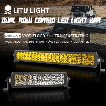Double Row LED Light Bar IP68 Waterproof Off Road Light Bar for Ford Tacoma Jeep Wrangler
