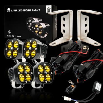 Offroad High Bright Fog Light Mounting Bracket Kit For Toyota Tundra