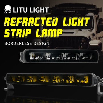 Single Row Led Light Bar Super Bright Off-Road Flood & Spot Beam, Anti-Glare, for Pickup, SUV,