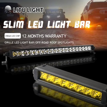 Single Row LED Light Bar – Versatile Flood & Spot Combo for Trucks, SUVs, ATVs, and Off-Road Adventures LT-CTD-48