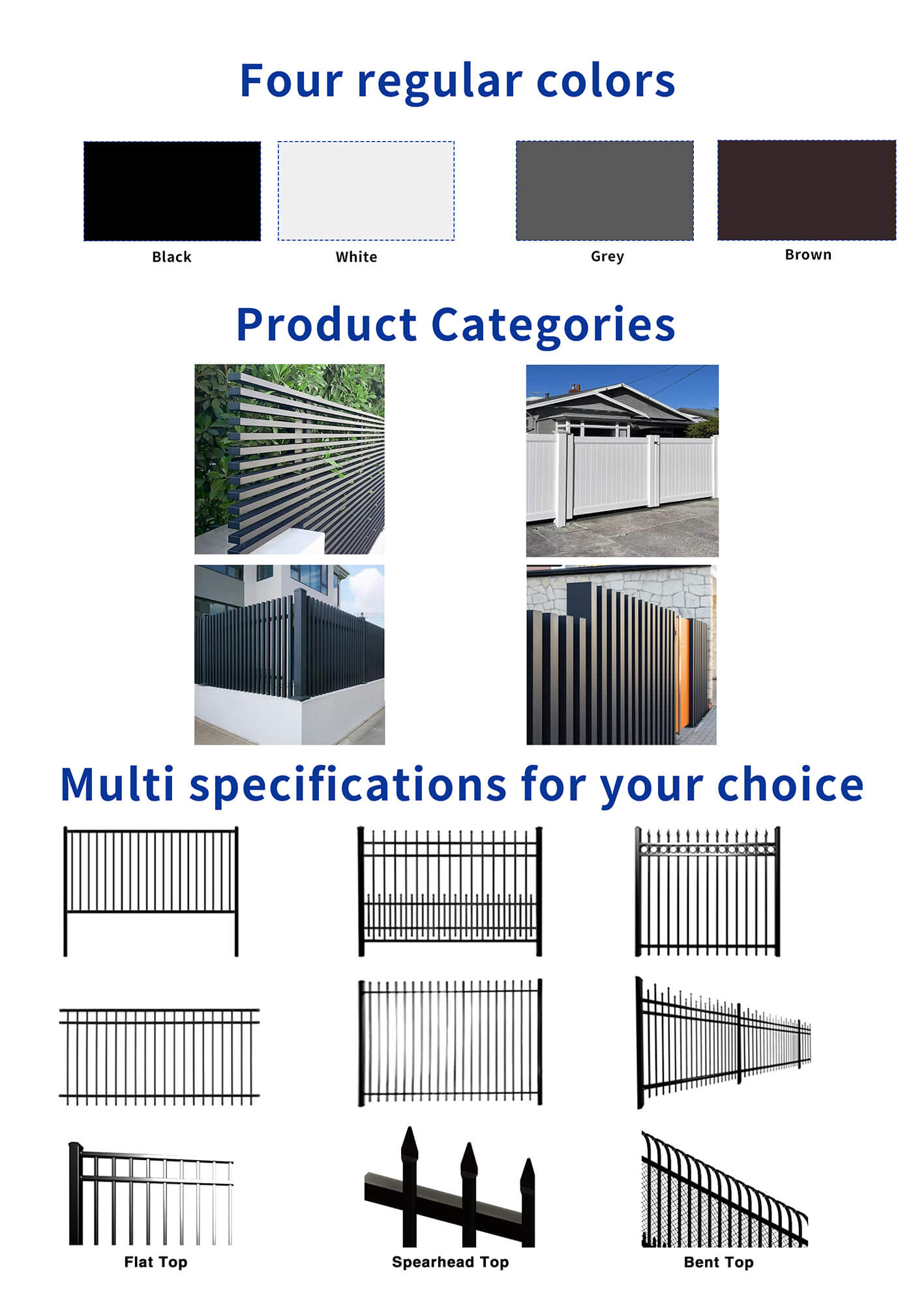 Decorative Anti Climb Outdoor Garden Aluminum Privacy Fence Outdoor Horizontal Slat Fence Panels