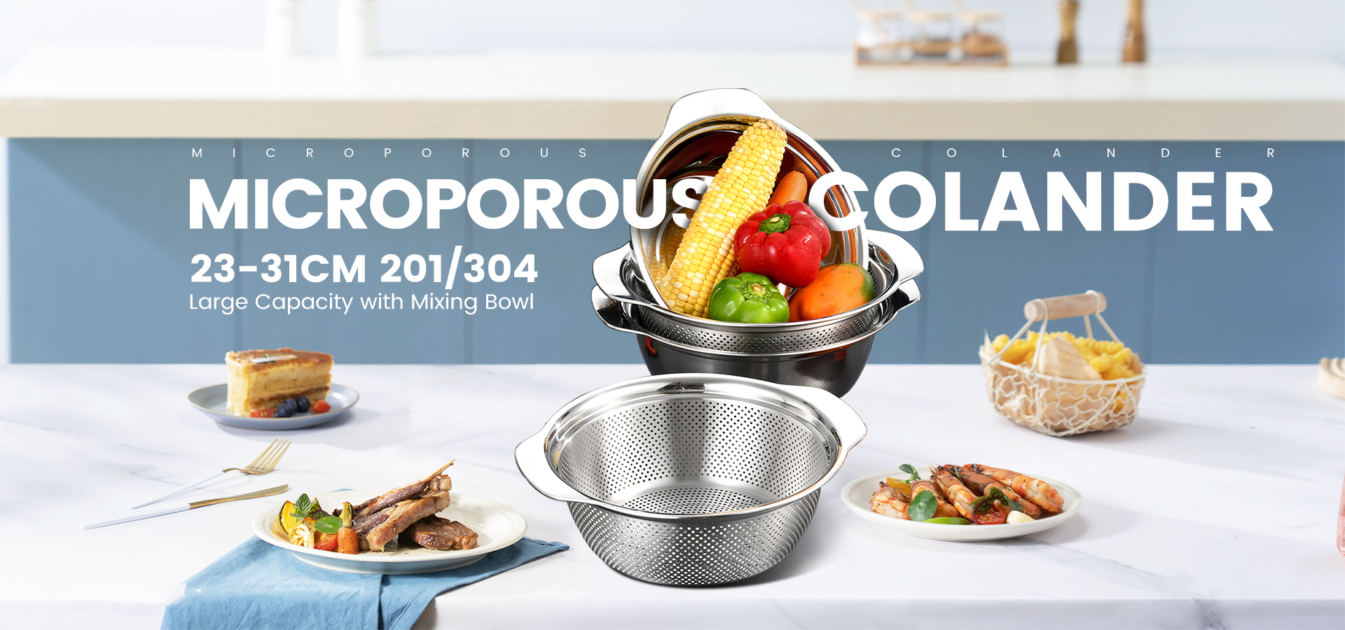 Bowls and Colander
