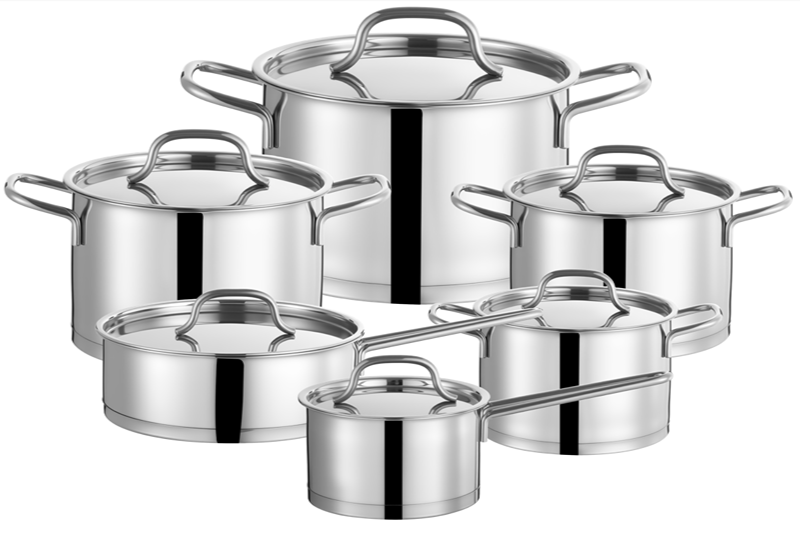 طقم أواني طهي ألمانية من ويهوا مكون من 12 قطعة بمقابض متينة