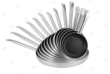 WEIHUA BOUTIQ Aluminum Non-Stick Frying Pan Set for Versatile Cooking