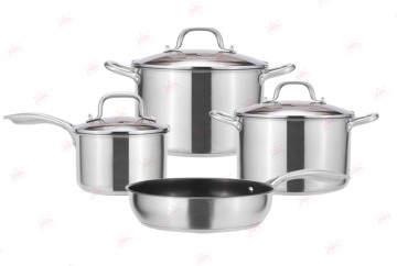 WEIHUA Premium Stainless Steel 7 PCS Cookware Set for Professional Kitchens