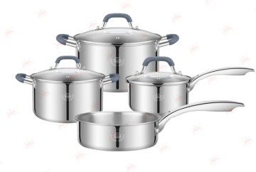WEIHUA Stainless Steel Multi-layer 7 PCS Cookware Set with Classy Design