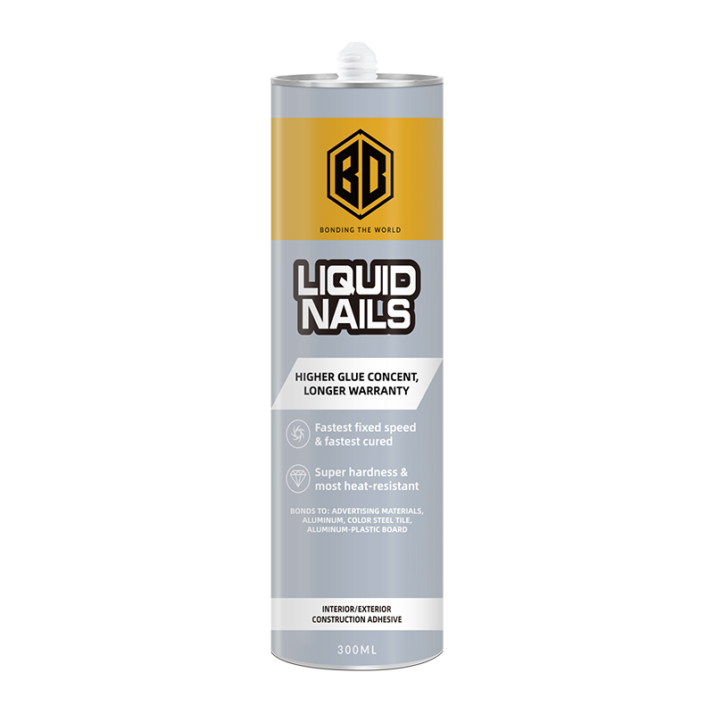 Outdoor special advertisement fast dry hard transparent Nail Free Glue