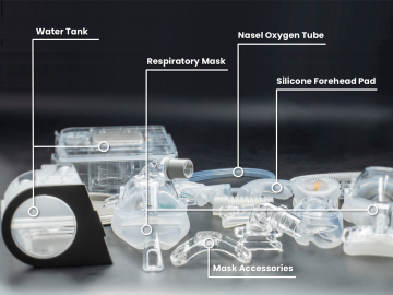 Custom Silicone Ventilator Accessories for Medical Use