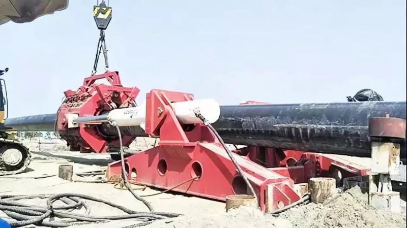 “Goodeng Machine”GT5000 Pipe Thruster Assisting with Zhejiang Zhoushan Liquefied Natural Gas Project Submarine Directional Crossing Project! (8)hwu