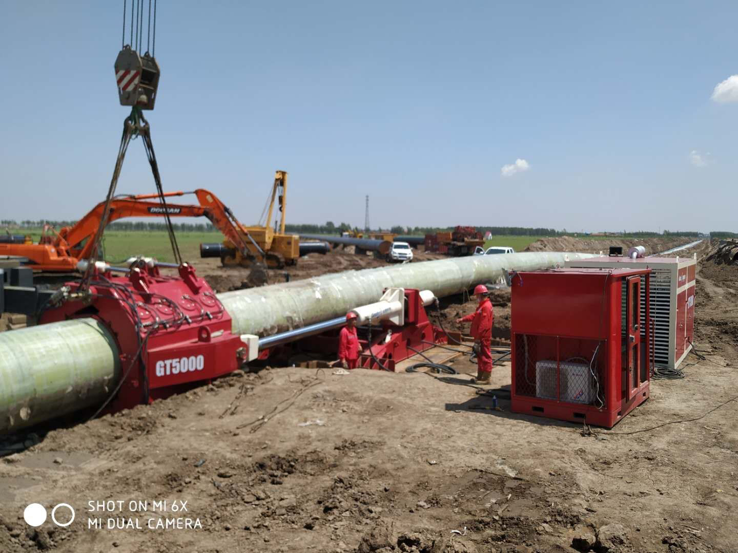 Goodeng Machine GT5000 Pipe Thruster Crossing the West Liao River in Tongliao City, Inner Mongolia (7)4g0
