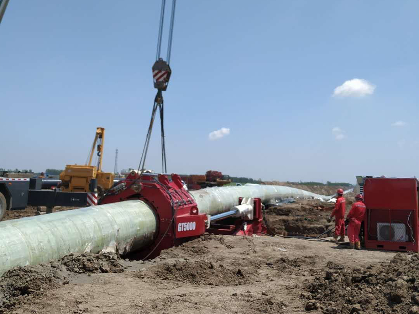 Goodeng Machine GT5000 Pipe Thruster Crossing the West Liao River in Tongliao City, Inner Mongolia (8)8rp