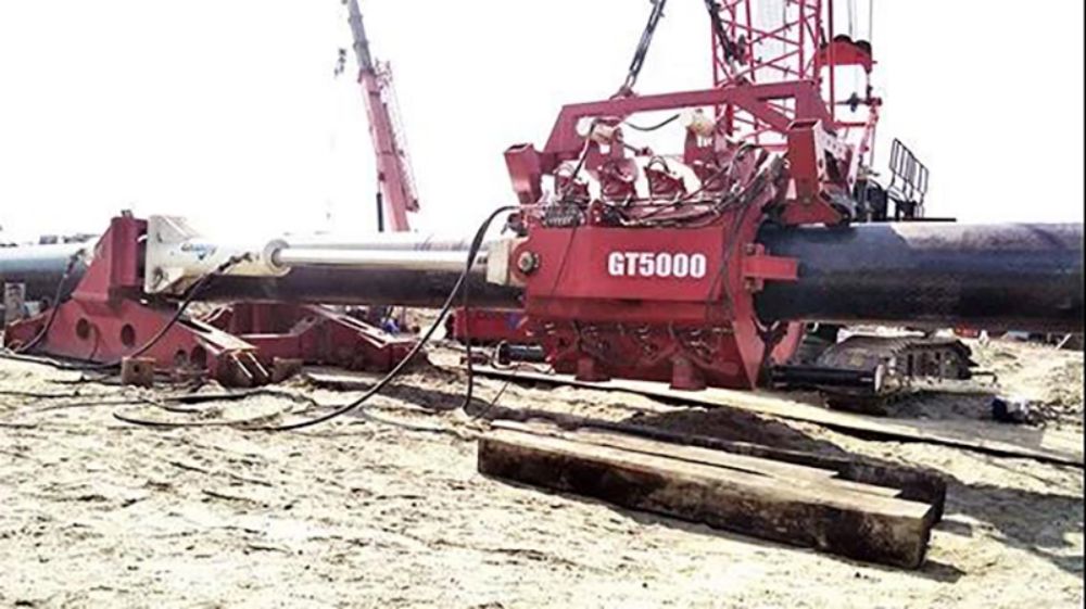 Goodeng Machine GT5000 Pipe Thruster Plays An Important Role At A Key Point— Petrochina Pipeline Bureau Bangladesh Single Point Mooring Directional Crossing Project Overall Victory (c4c