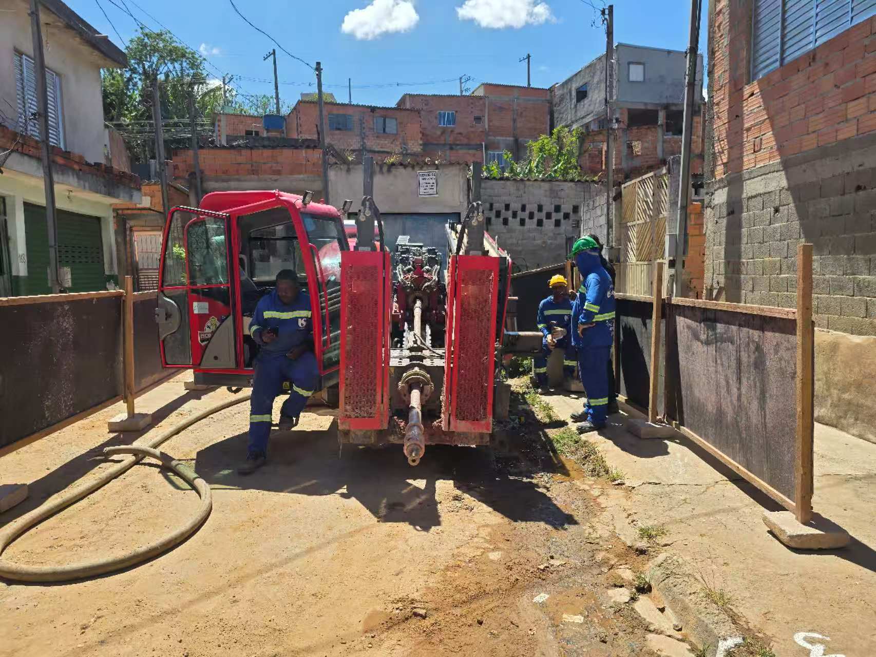 Casi di prughjetti di a macchina di perforazione direzionale orizzontale GS250-LS/GS360-LS/GS430-LS in Brasile