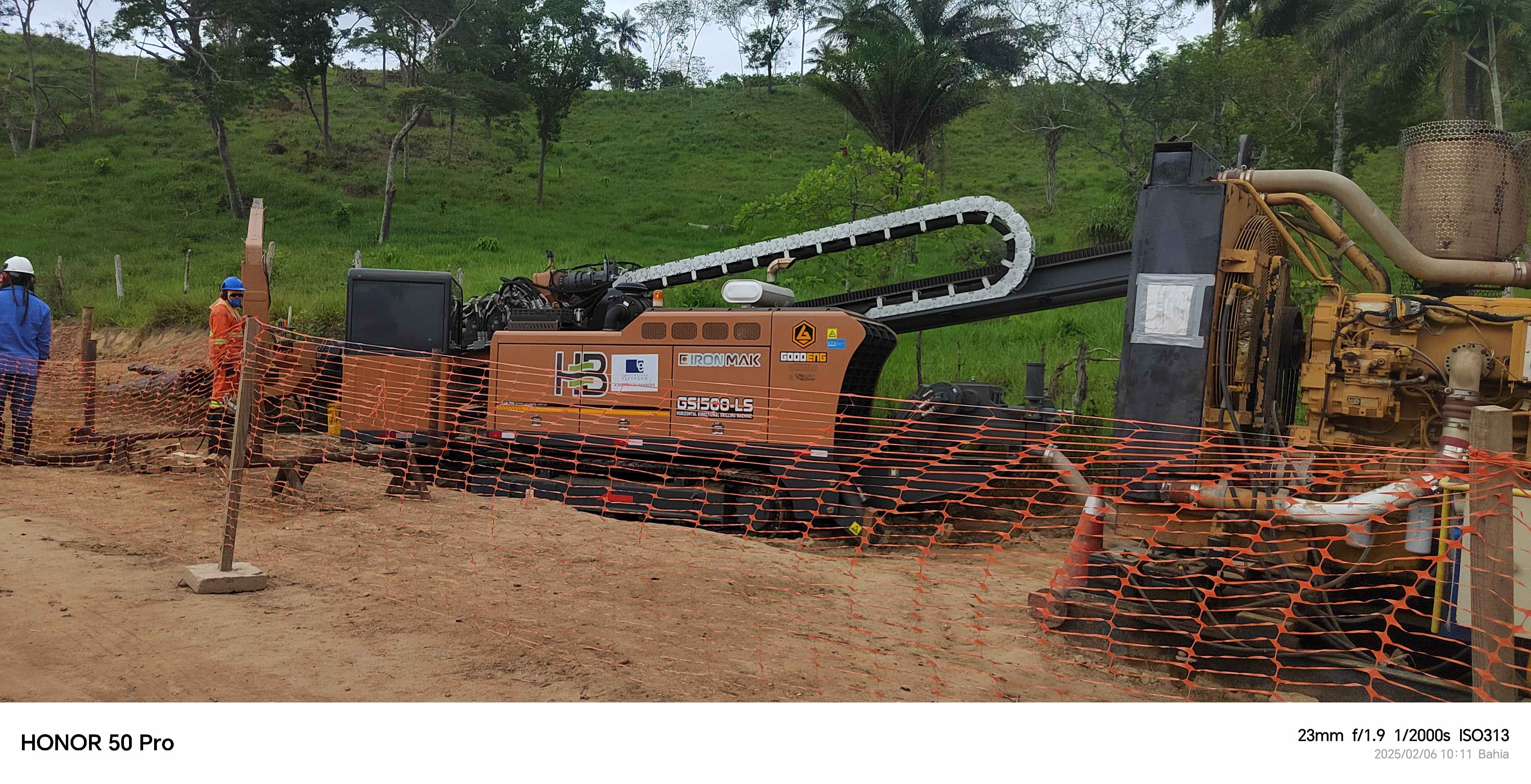 φ400mm×530m  Tube Crossing: Goodeng Machine GS1500-LS Appear in South America！