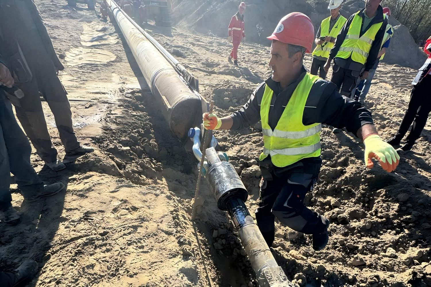 the hdd connection of pipe