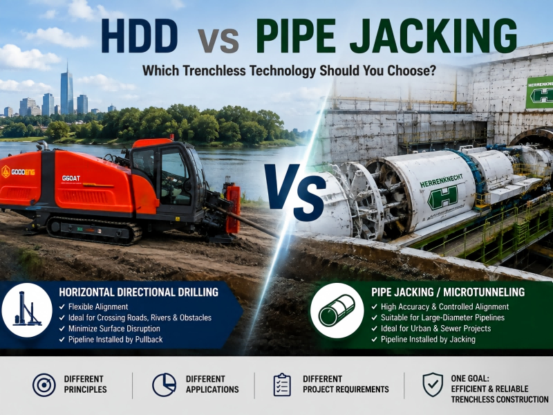 HDD vs Pipe Jacking: Which Trenchless Technology Should You Choose?