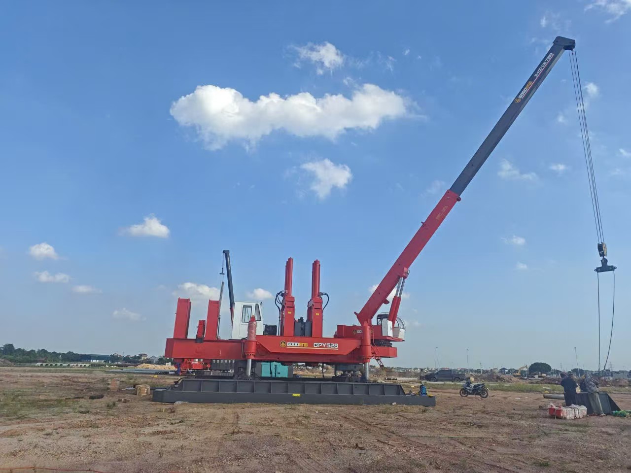 Goodeng GPY468 of static pile driver Deliver to Vietnam-1