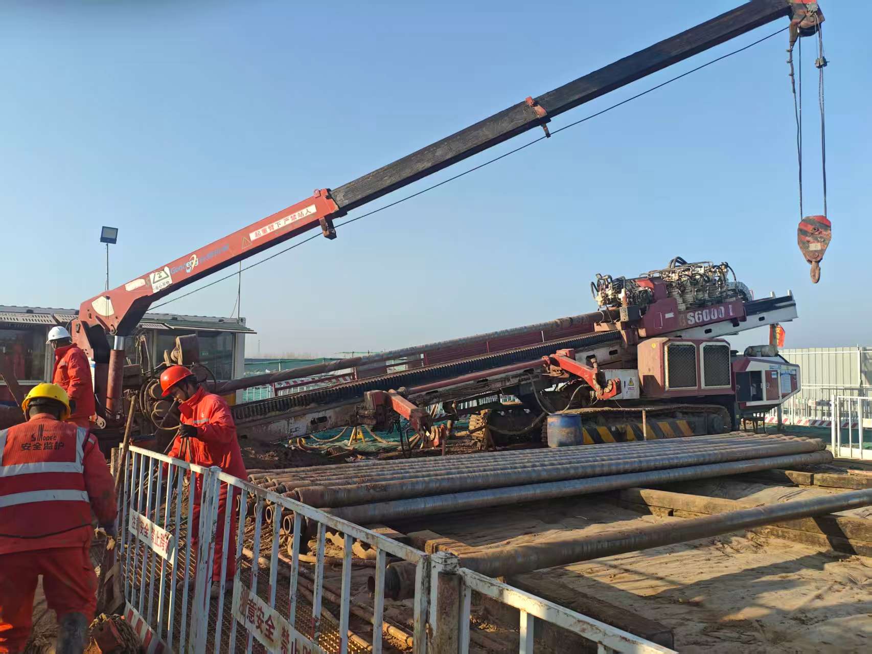 GS6000-LS  Horizontal Directional Drilling Machine Project Cases in China