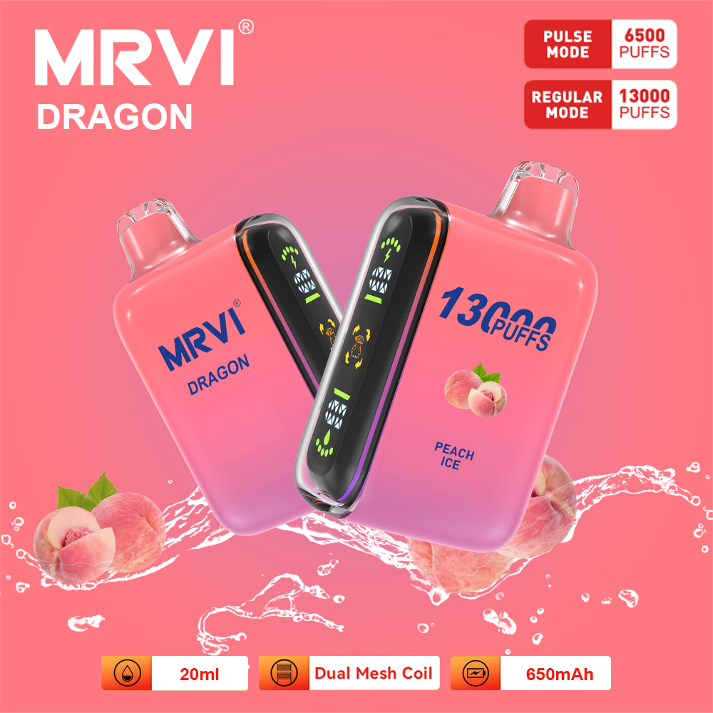MRVI DRAGON 13000 Puffs With Dual Mesh Coil&Display Screen (2)xix