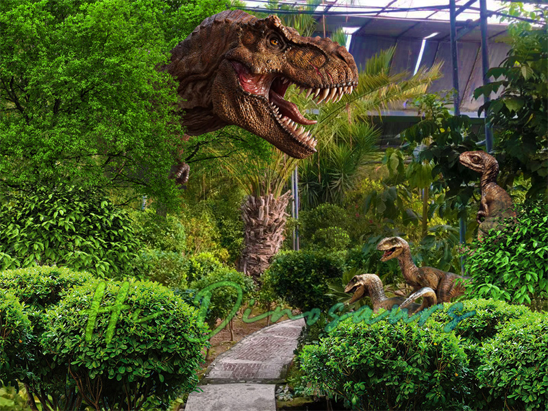 T-rex and Velociraptor01