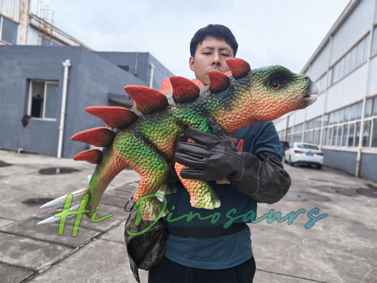 Lifelike Stegosaurus Puppet