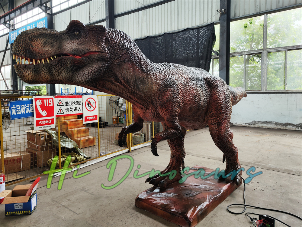 Brown Animatronic T-rex