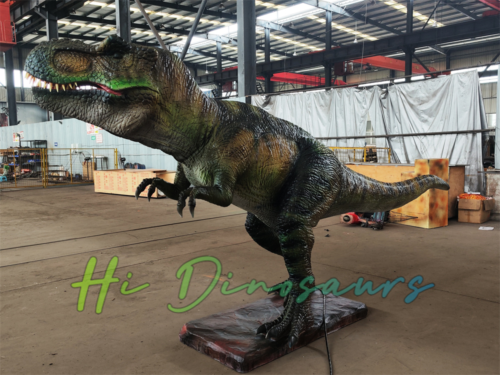 Dark Green Animatronic T-rex