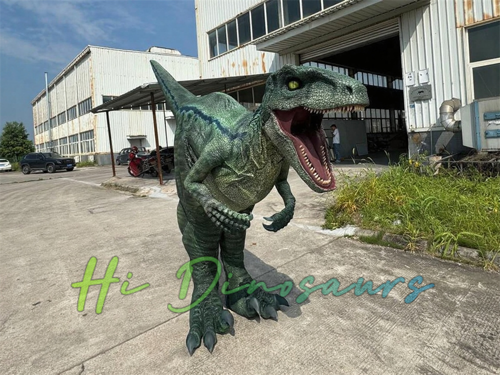 Green Skin Velociraptor Costume
