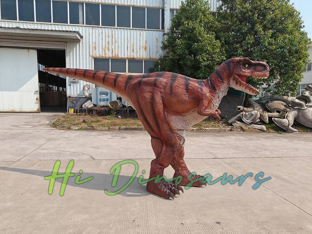Orange Skin Black Strips T-rex Costume