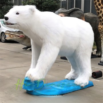 Sərgi üçün cəlbedici Animatronik Heyvan Qütb Ayısı