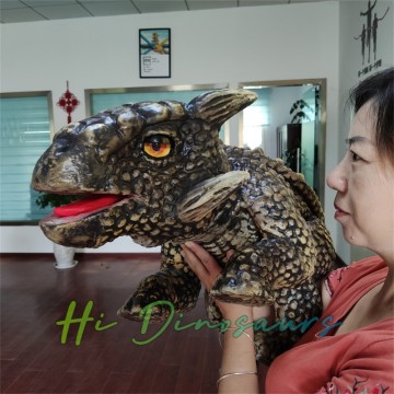 Mainan Boneka Tangan Dinosaur Getah Ankylosaur
