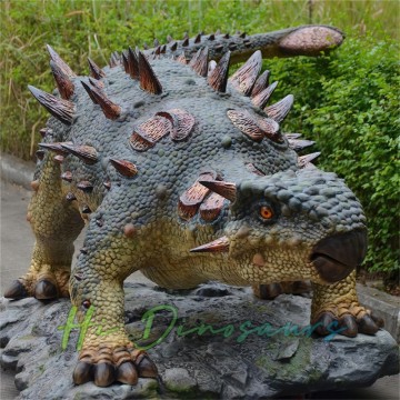 Realistic Life-Size Animatronic Ankylosaurus Dinosaur