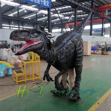 Lifelike Black Velociraptor Costume - Jurassic Park Inspired