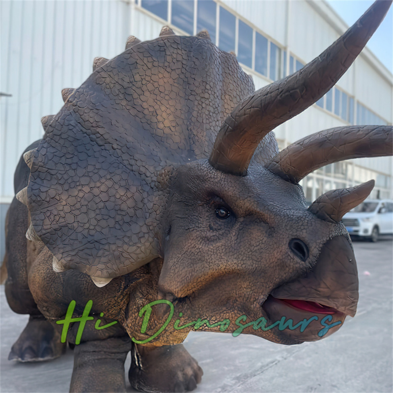 زي Triceratops الزاهي للبالغين - مصمم لشخصين