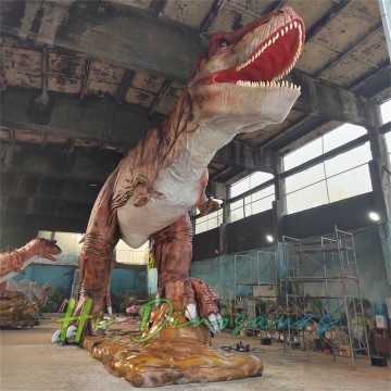 Dineasár T-Rex Animatronic ollmhór i stíl Jurassic Park le haghaidh ...