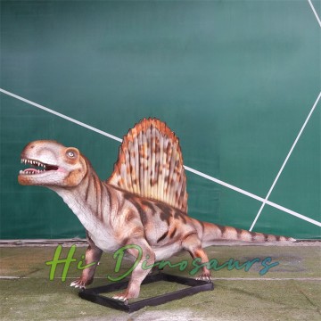 Fiberglass Dinosaur Figures Dimetrodon Model For Garden Decoration
