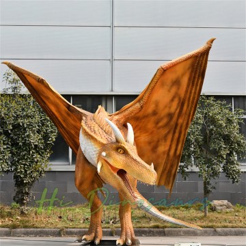 Oranger animatronischer Drache für Themenpark