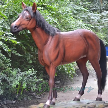 Lifelike Animatronic Horse Model for Stunning Decor