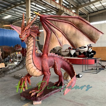 Realistic Smoking Animatronic Dragon For Sale