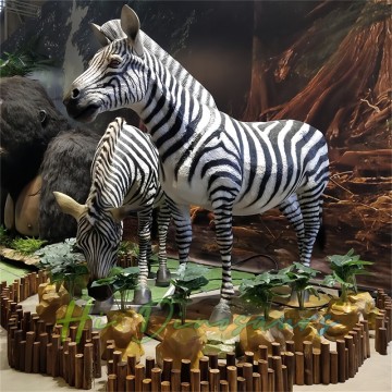 Realistisches animatronisches Zebra für Ausstellungen