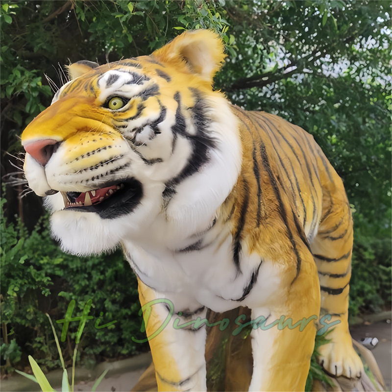 Immersive Experience in Wildlife Realistic Electric Tiger