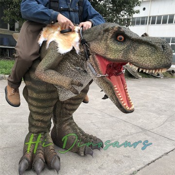 Lebensechtes Dinosaurier-Reitkostüm für Kinder