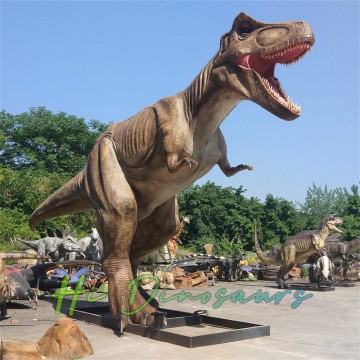 Dineasár Beo-Réadúil Trex Animatronic i Seó Jurassic