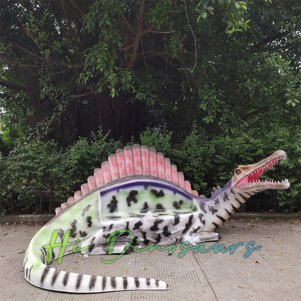 3D Fiberglass Dinosaur Chair for Zoo Parks