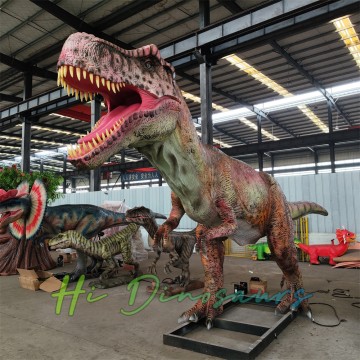 Realistischer animatronischer T-Rex aus Silikon für Dinosaurierparks