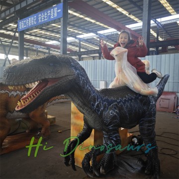 Münzbetriebene animatronische Raptor-Kinderfahrt