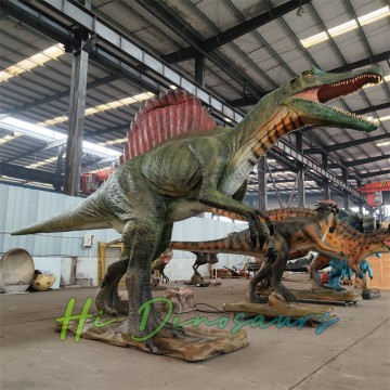 7 m kundenspezifischer animatronischer Spinosaurus-Dinosauriermodelllieferant