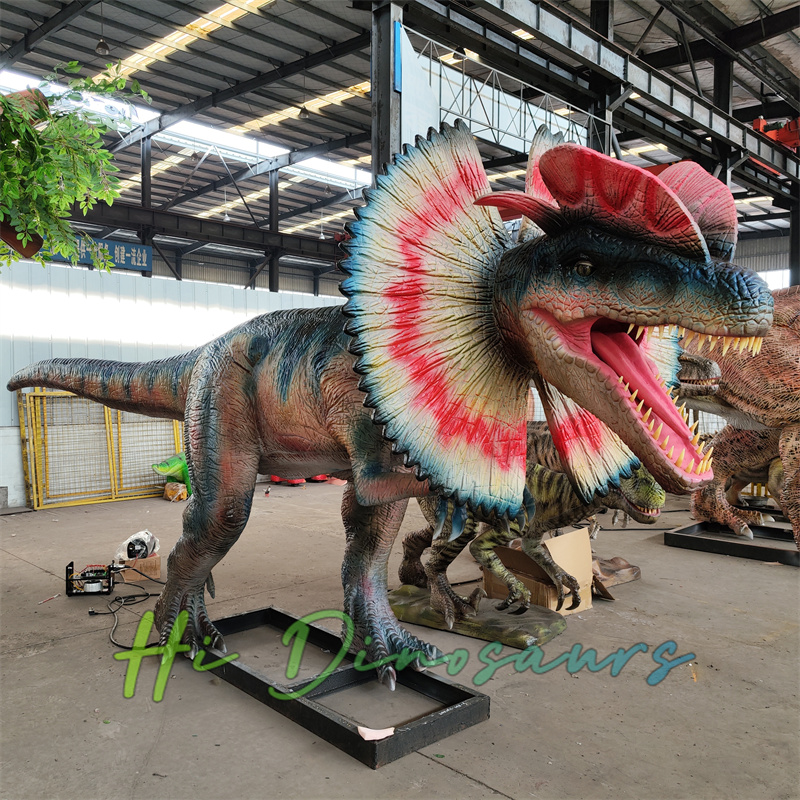 Mechanical Dilophosaurus Dinosaur Model