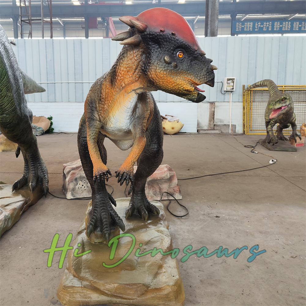 Animatronic Pachycephalosaurus Lifelike Prehistoric Dino Attraction