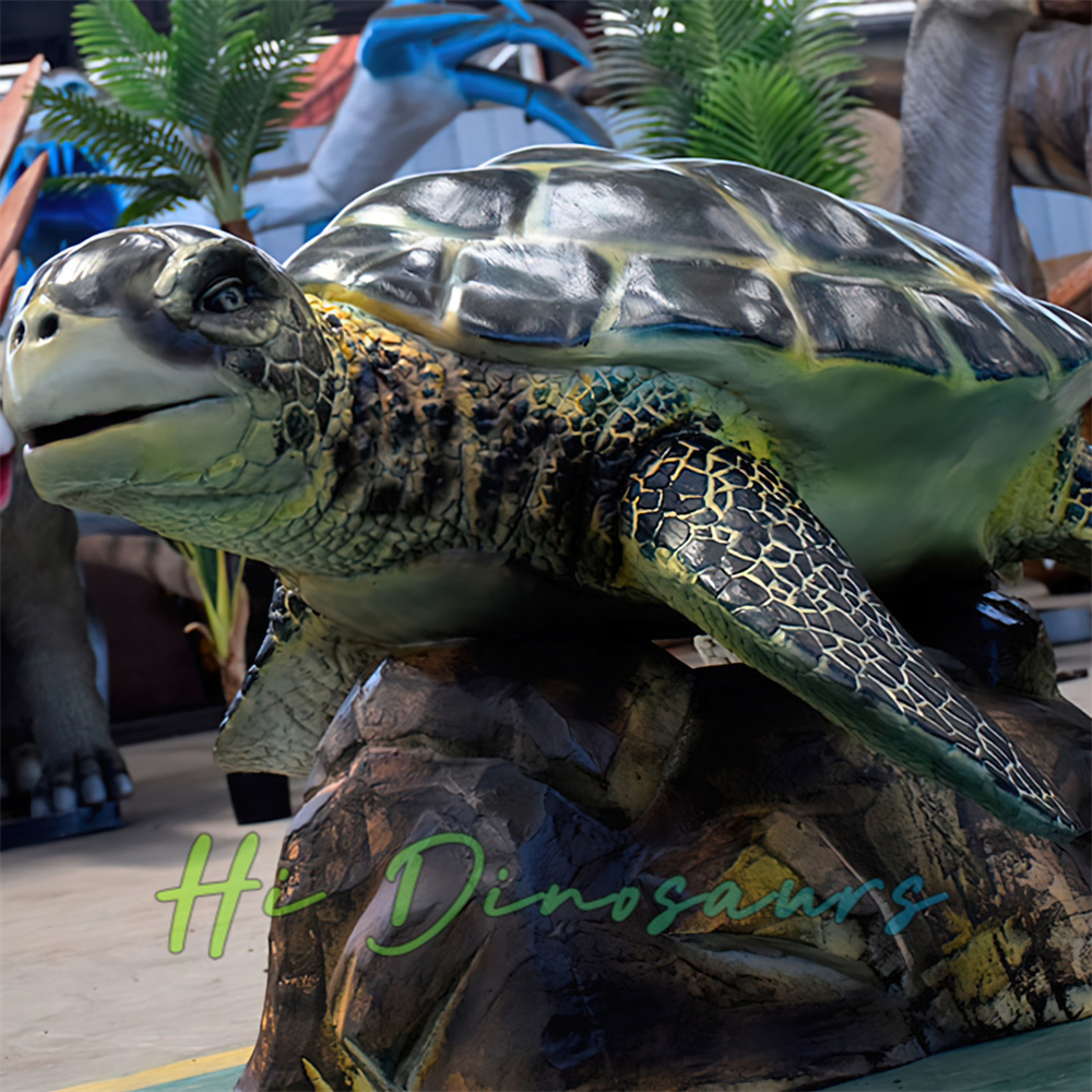 Lifelike Animatronic Sea Turtle with Dynamic Movements fo...